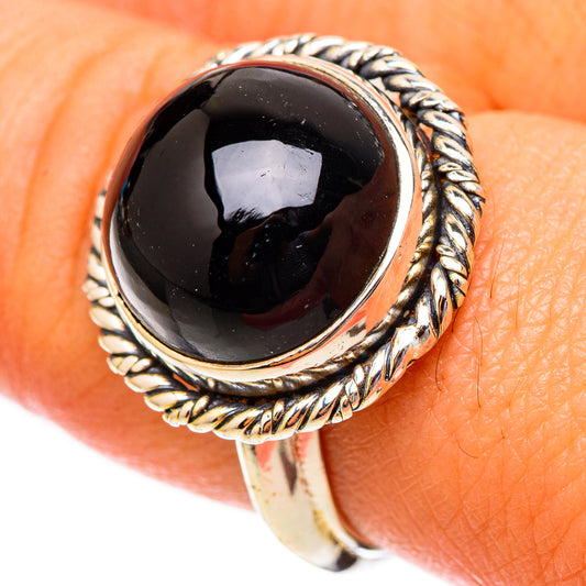 Black Onyx Rings handcrafted by Ana Silver Co - RING117550