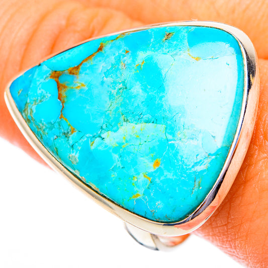Peruvian Chrysocolla Rings handcrafted by Ana Silver Co - RING117563