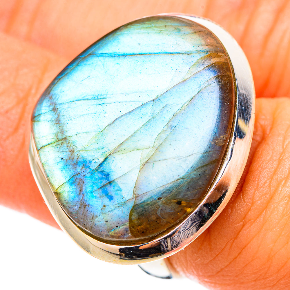 Labradorite Rings handcrafted by Ana Silver Co - RING117565