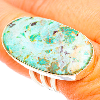 Tibetan Turquoise Rings handcrafted by Ana Silver Co - RING117566