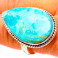 Peruvian Chrysocolla Rings handcrafted by Ana Silver Co - RING117567
