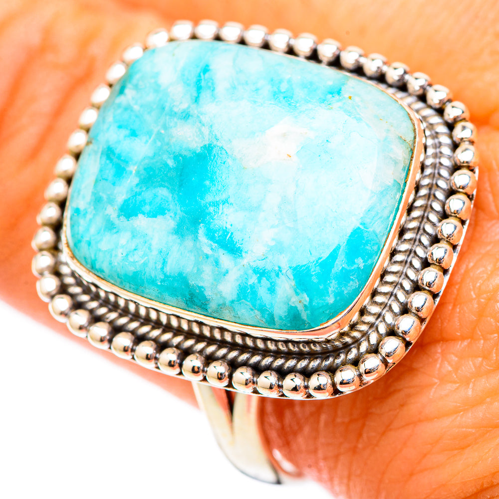 Larimar Rings handcrafted by Ana Silver Co - RING117570