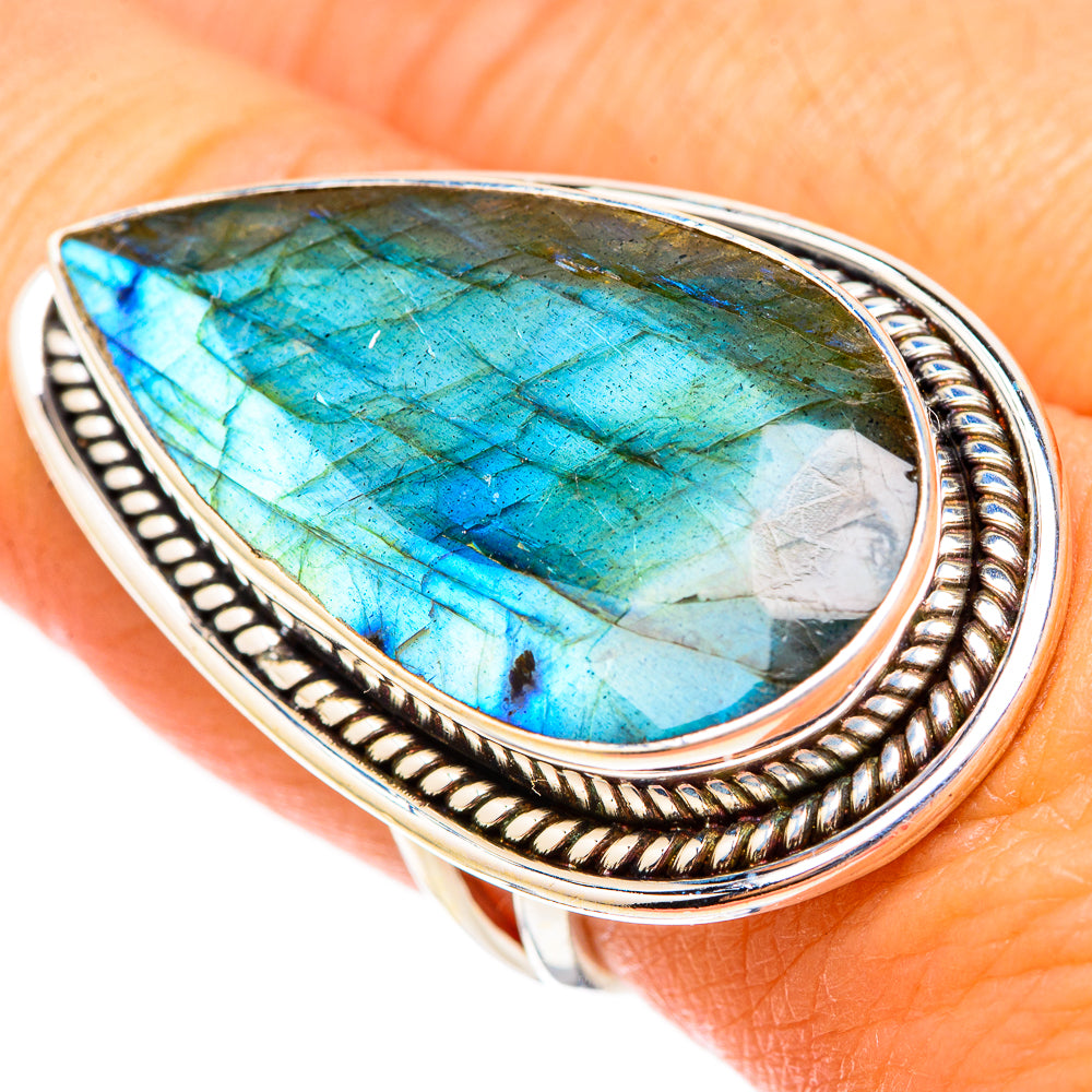 Labradorite Rings handcrafted by Ana Silver Co - RING117572