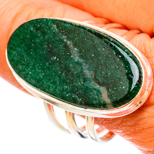 Green Aventurine Rings handcrafted by Ana Silver Co - RING117573