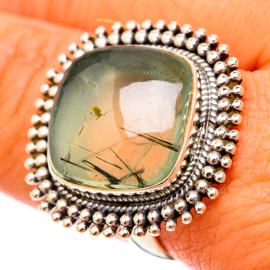 Prehnite Rings handcrafted by Ana Silver Co - RING117574