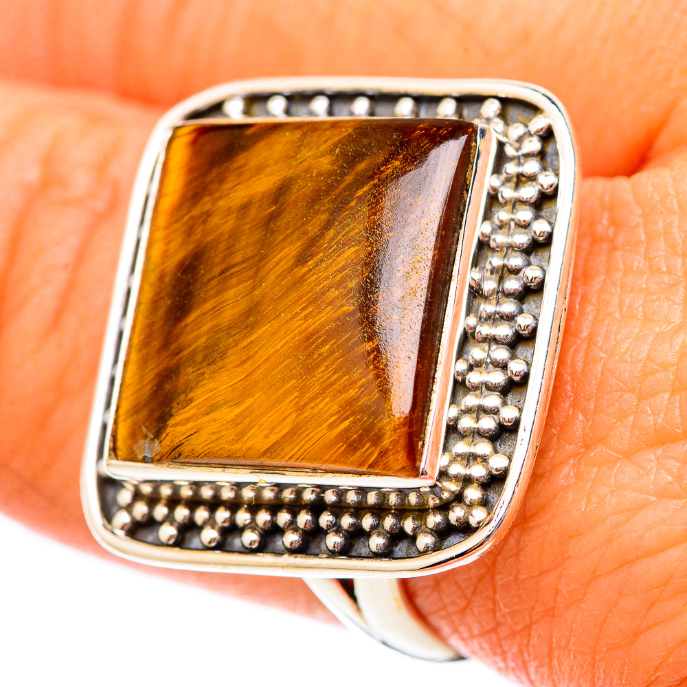 Tiger Eye Rings handcrafted by Ana Silver Co - RING117577