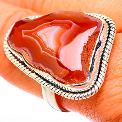 Botswana Agate Rings handcrafted by Ana Silver Co - RING117578