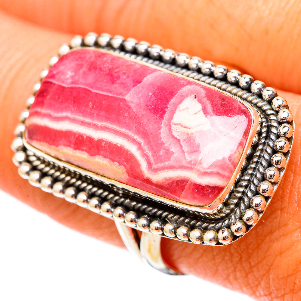 Rhodochrosite Rings handcrafted by Ana Silver Co - RING117582