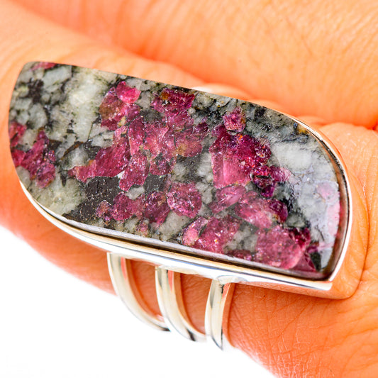 Russian Eudialyte Rings handcrafted by Ana Silver Co - RING117585