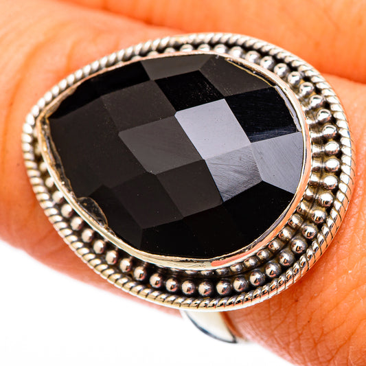 Black Onyx Rings handcrafted by Ana Silver Co - RING117587