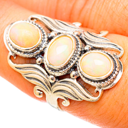 Ethiopian Opal Rings handcrafted by Ana Silver Co - RING117597