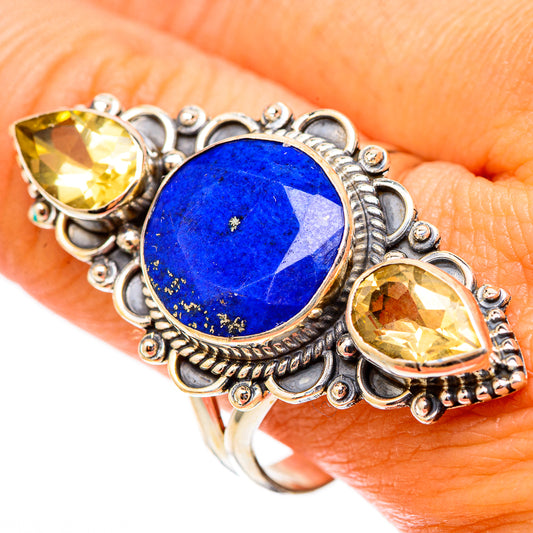 Lapis Lazuli Rings handcrafted by Ana Silver Co - RING117600