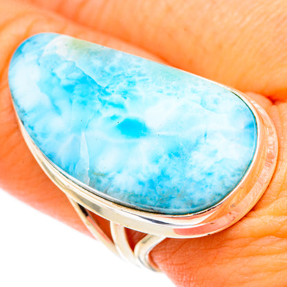 Larimar Rings handcrafted by Ana Silver Co - RING117603