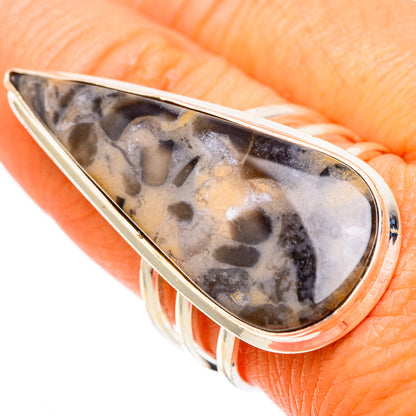 Tiger Dendrite Agate Rings handcrafted by Ana Silver Co - RING117612