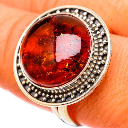 Baltic Amber Rings handcrafted by Ana Silver Co - RING117614