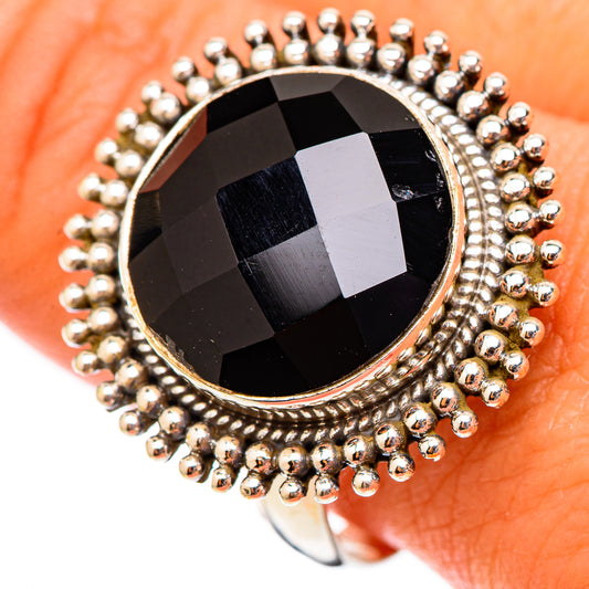 Black Onyx Rings handcrafted by Ana Silver Co - RING117617