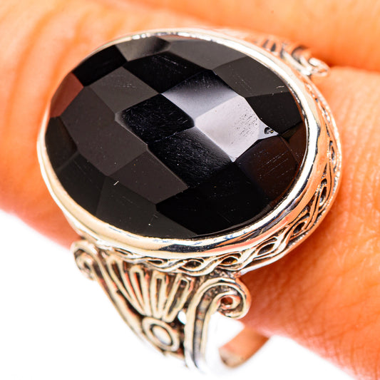 Black Onyx Rings handcrafted by Ana Silver Co - RING117618