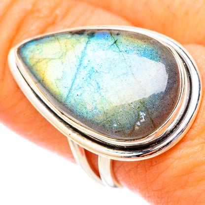 Labradorite Rings handcrafted by Ana Silver Co - RING117622