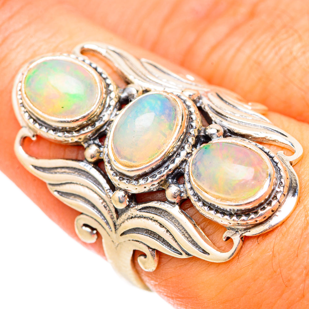 Ethiopian Opal Rings handcrafted by Ana Silver Co - RING117626
