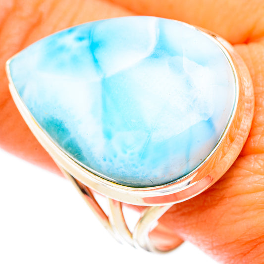 Larimar Rings handcrafted by Ana Silver Co - RING117631