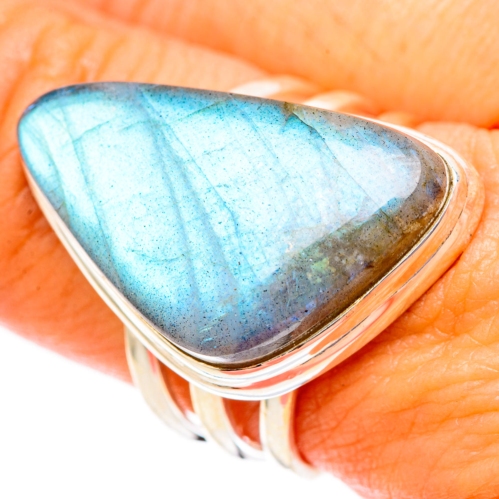 Labradorite Rings handcrafted by Ana Silver Co - RING117632