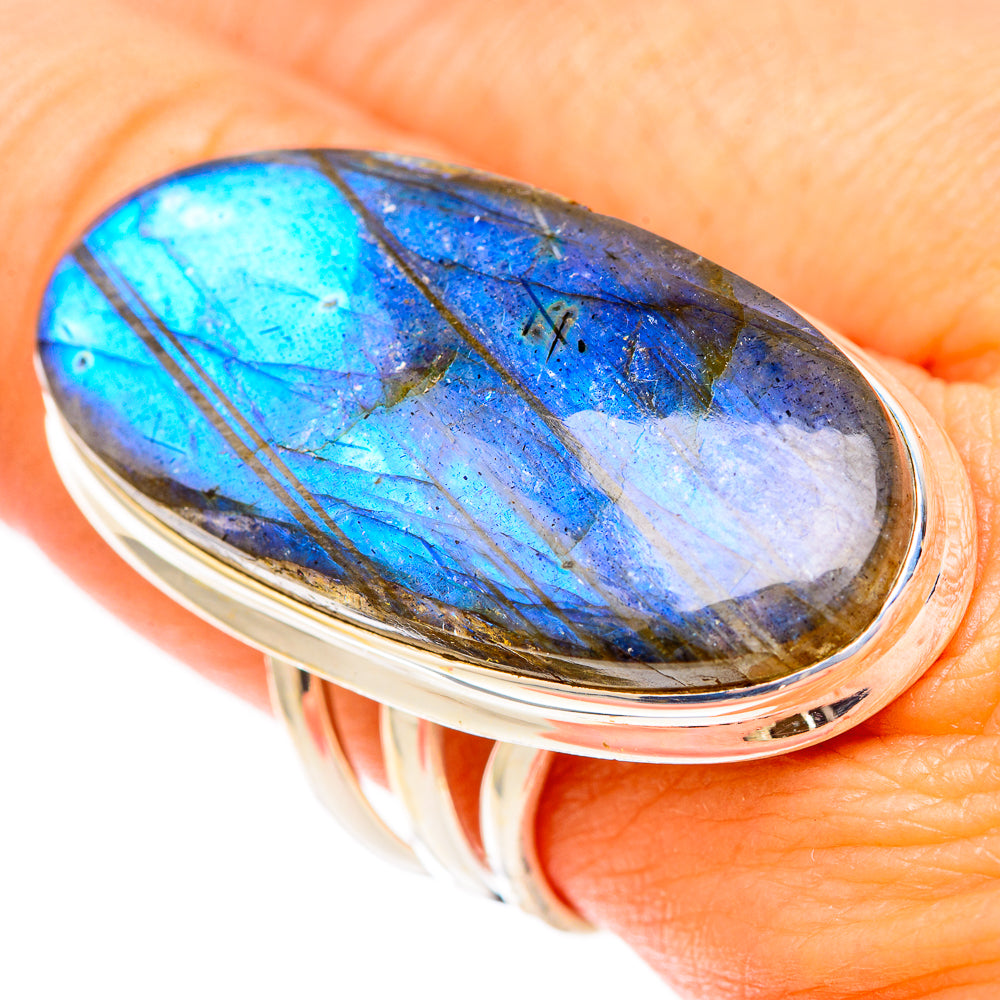 Labradorite Rings handcrafted by Ana Silver Co - RING117634