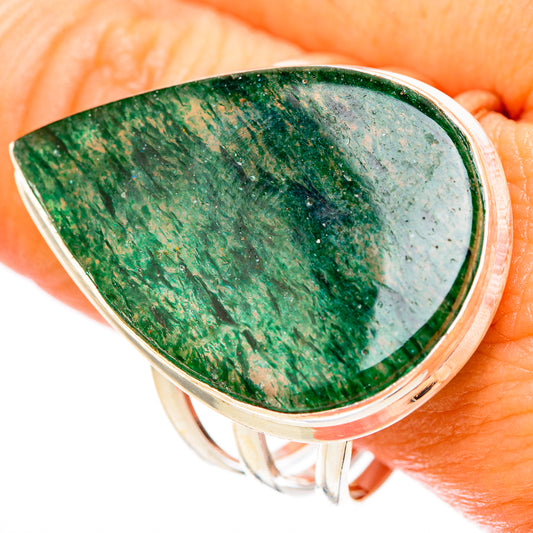 Green Aventurine Rings handcrafted by Ana Silver Co - RING117637