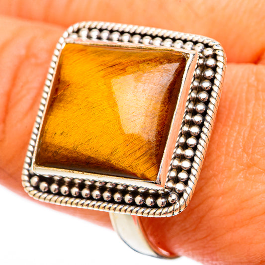 Tiger Eye Rings handcrafted by Ana Silver Co - RING117639