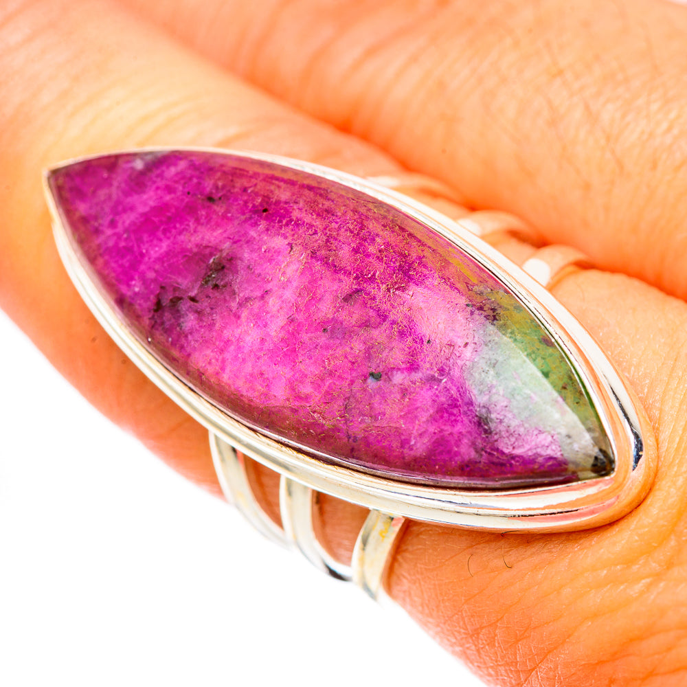 Ruby Zoisite Rings handcrafted by Ana Silver Co - RING117641