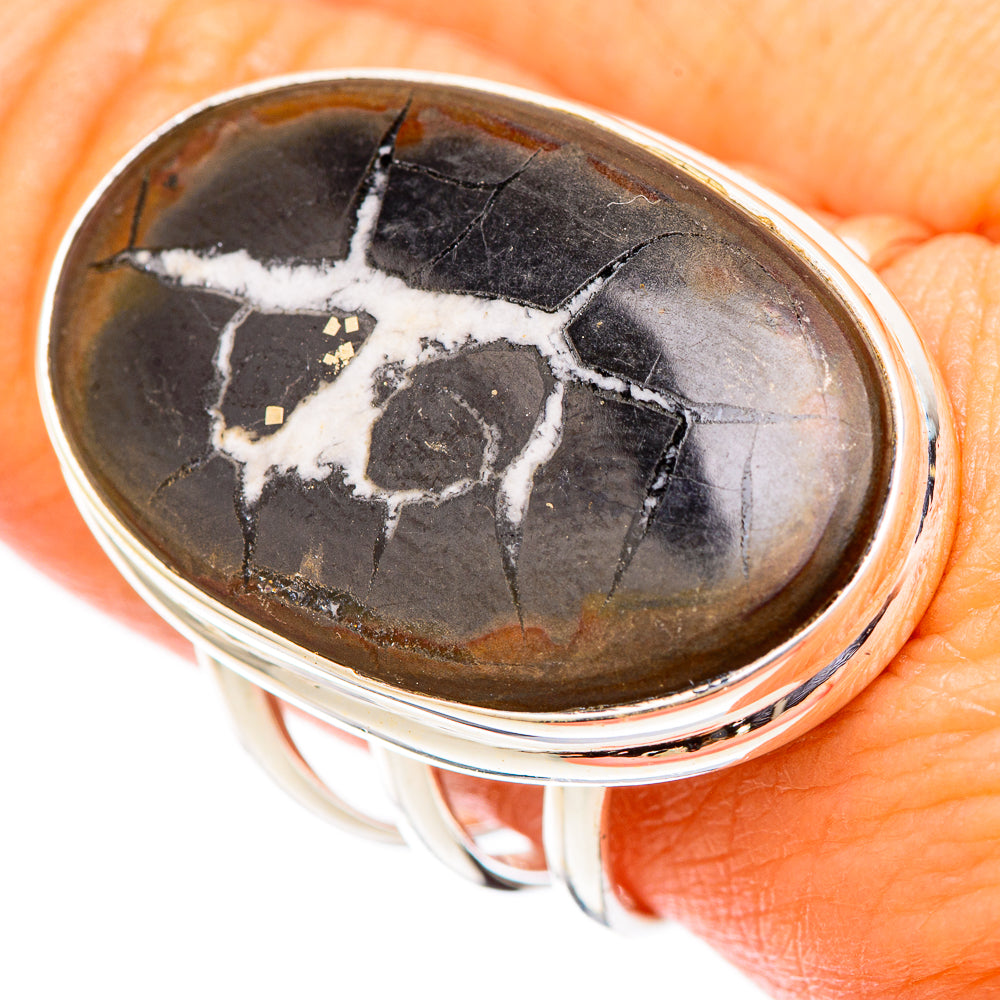 Septarian Geode Rings handcrafted by Ana Silver Co - RING117646