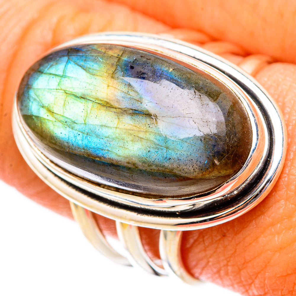 Labradorite Rings handcrafted by Ana Silver Co - RING117650