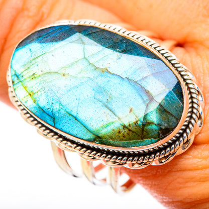 Labradorite Rings handcrafted by Ana Silver Co - RING117657