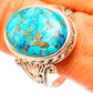 Blue Copper Composite Turquoise Rings handcrafted by Ana Silver Co - RING117660