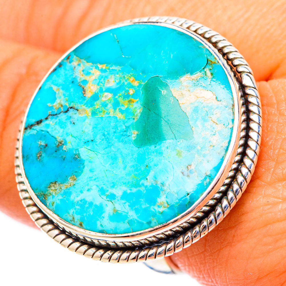 Peruvian Chrysocolla Rings handcrafted by Ana Silver Co - RING117666
