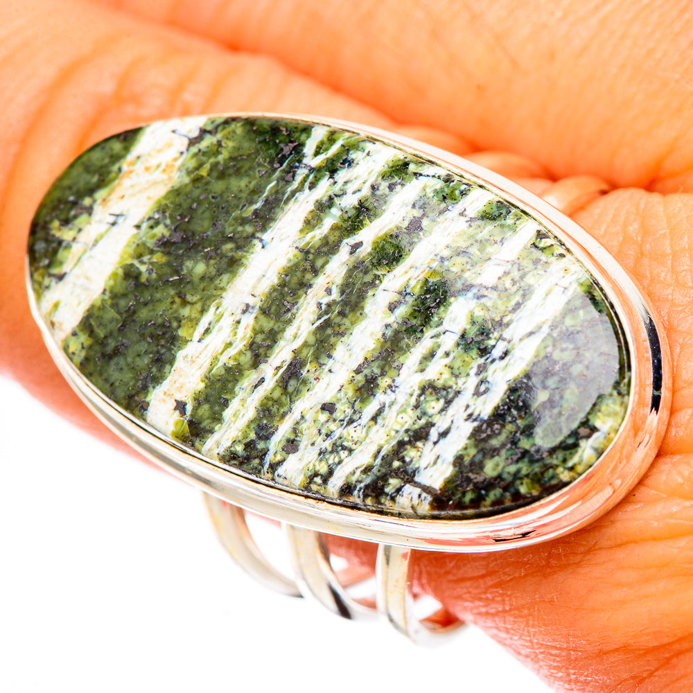 Green Swiss Opal Rings handcrafted by Ana Silver Co - RING117668