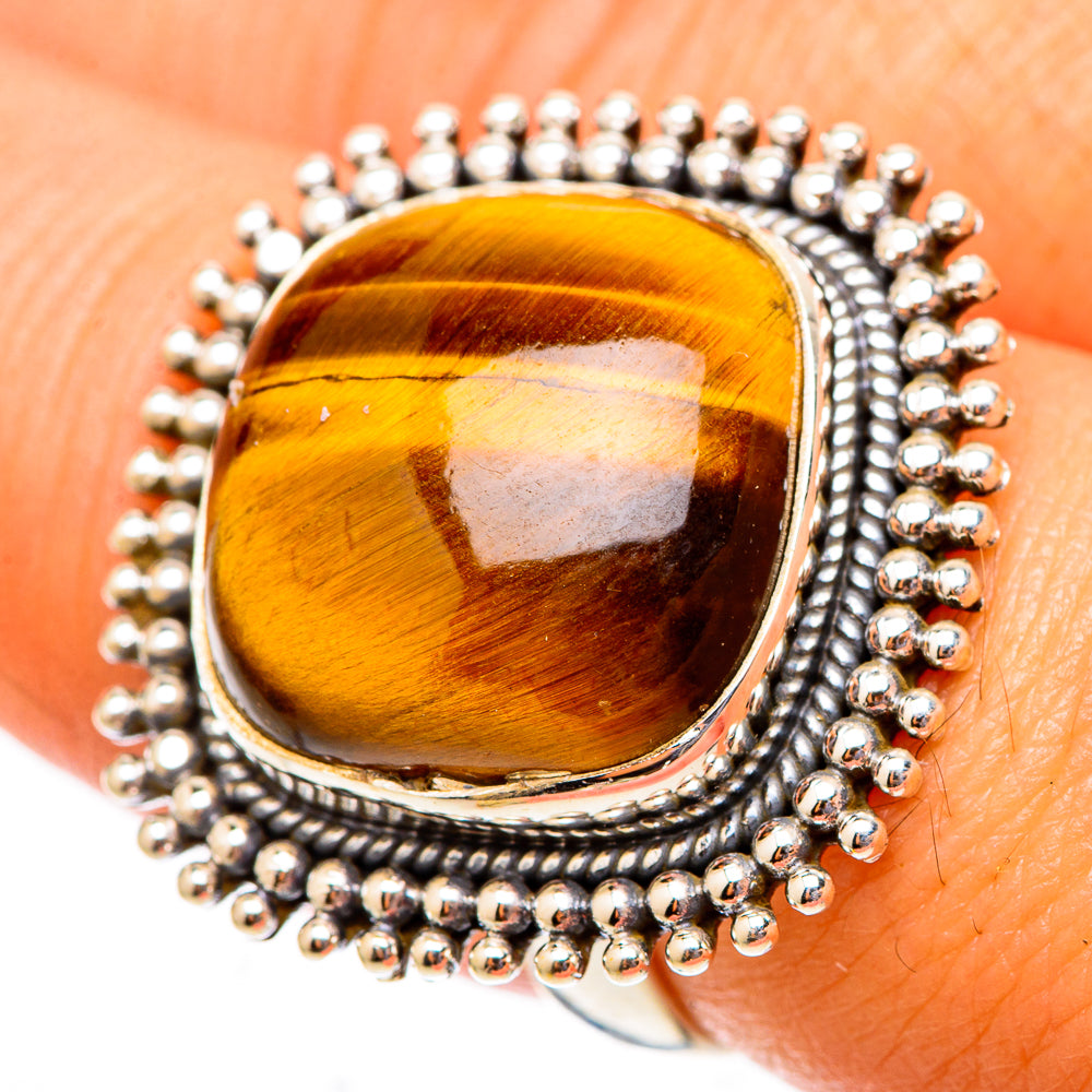 Tiger Eye Rings handcrafted by Ana Silver Co - RING117671