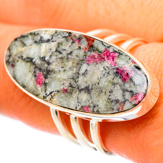 Russian Eudialyte Rings handcrafted by Ana Silver Co - RING117673