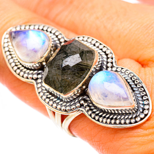 Tourmalinated Quartz Rings handcrafted by Ana Silver Co - RING117678