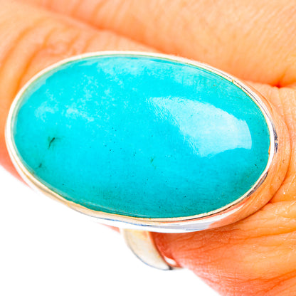 Peruvian Amazonite Rings handcrafted by Ana Silver Co - RING117691