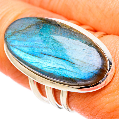Labradorite Rings handcrafted by Ana Silver Co - RING117692
