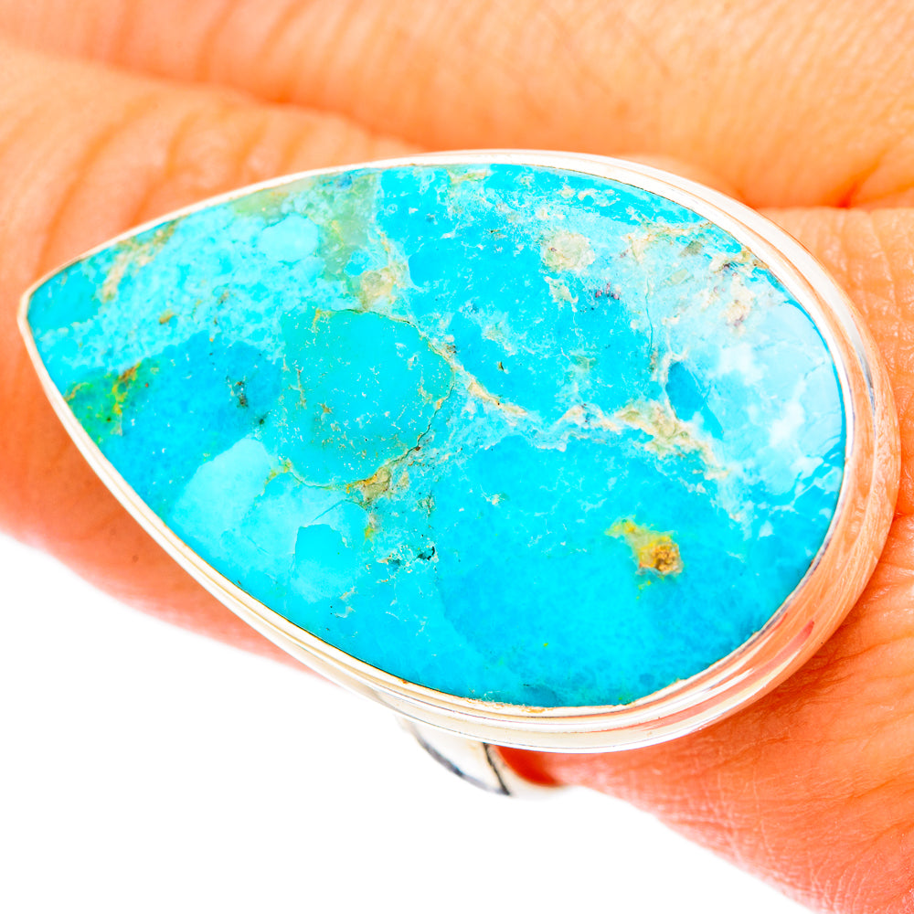 Peruvian Chrysocolla Rings handcrafted by Ana Silver Co - RING117694