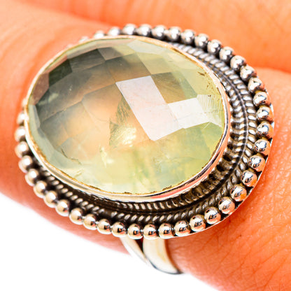 Prehnite Rings handcrafted by Ana Silver Co - RING117697