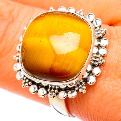 Tiger Eye Rings handcrafted by Ana Silver Co - RING117706