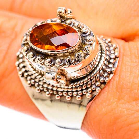 Mandarin Citrine Rings handcrafted by Ana Silver Co - RING117708