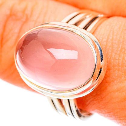 Rose Quartz Rings handcrafted by Ana Silver Co - RING117711