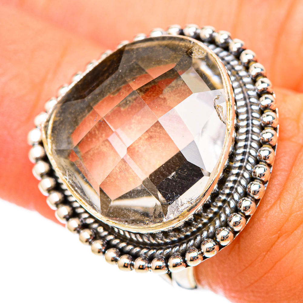 White Quartz Rings handcrafted by Ana Silver Co - RING117721