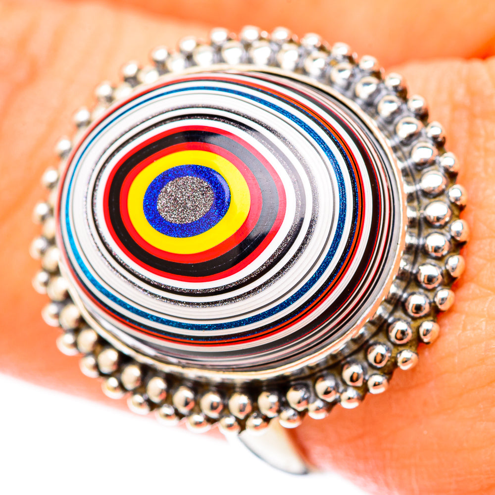 Fordite Rings handcrafted by Ana Silver Co - RING117723