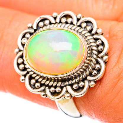 Ethiopian Opal Rings handcrafted by Ana Silver Co - RING117726