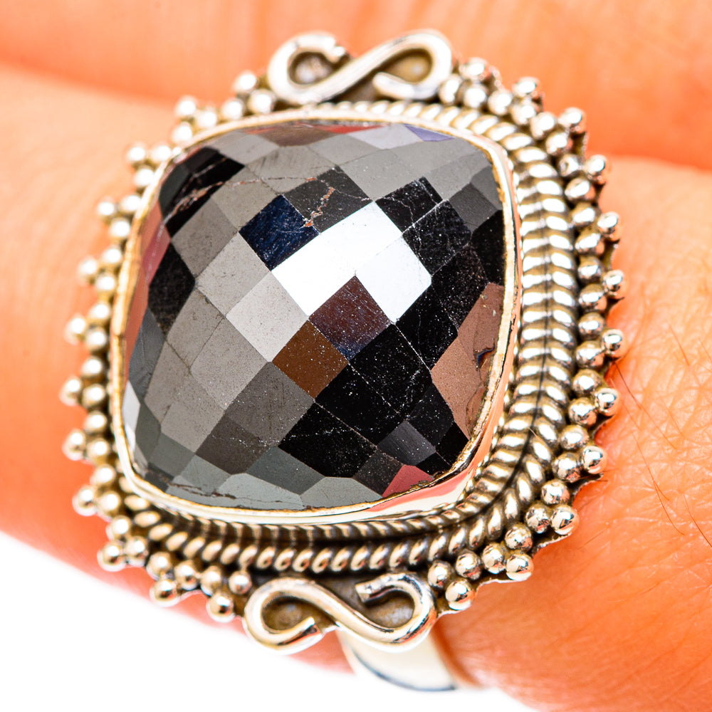 Hematite Rings handcrafted by Ana Silver Co - RING117727