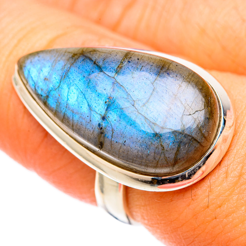 Labradorite Rings handcrafted by Ana Silver Co - RING117731